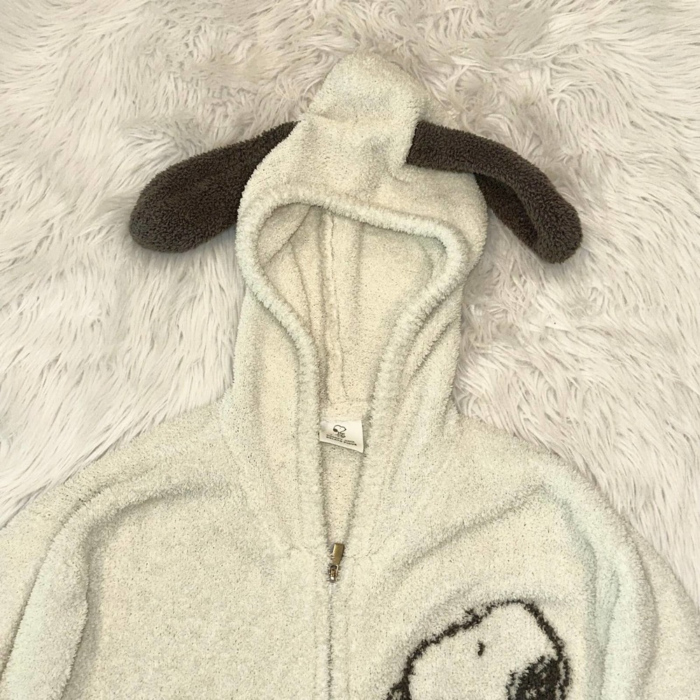 Gelato Pique x SNOOPY Peanuts Jacquard Hoodie Full Zip Fleece Sweatshirt - Picture 3 of 13